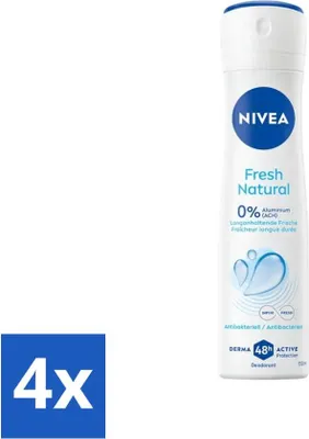 Produktbild von Nivea - Deodorant Spray - Fresh Natural - 48 Stunden lang anhaltend - 150 ml - Vorteilspack - 4 Stücke