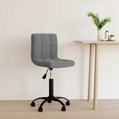 Produktbild von vidaXL Bürostuhl Drehbar Dunkelgrau Samt