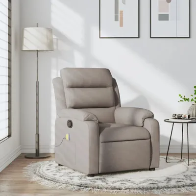 Produktbild von Massagesessel Fernsehsesel Taupe Stoff 373482