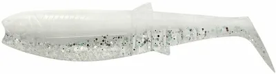 Produktbild von Savage Gear Cannibal Shad 5 pcs White Flash 6,8 cm 3 g Gummiköder
