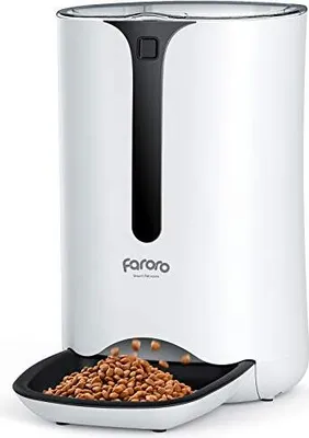 Obrázek produktu pro Faroro 7L automatické krmítko pro kočky s časovačem až na 5 jídel denně, kontrola porcí, 10S hlasový záznam, vhodné pro malá a středně velká zvířata