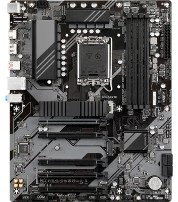 Zdjęcie produktu dla Gigabyte | B760 DS3H 1.0 M/B | Rodzina procesorów Intel | Gniazdo procesora LGA1700 | DDR5 DIMM | Gniazda pamięci 4 | Obsługiwane interfejsy dysków twardych SATA, M.2 | Liczba złączy SATA 4 | Chipset