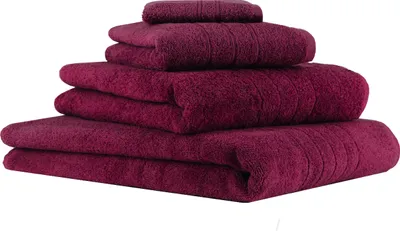 Produktbild von Betz 4-tlg. Handtuch-Set DELUXE 1 Badetuch 1 Duschtuch 1 Handtuch 1 Seiftuch 100% Baumwolle  Farbe: pflaume