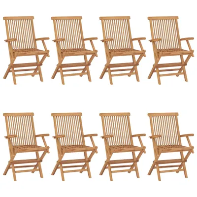 Produktbild von VidaXL 3072911, Terrasse, Gepolsterter Sitz, Teak, Schwarz, Polyester, 550 mm