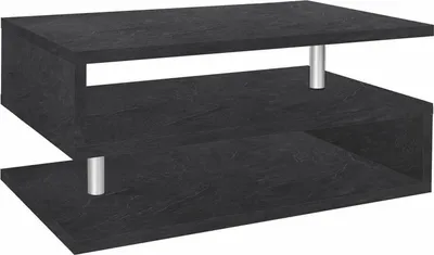 Produktbild von Couchtisch Goffredo, Wohnzimmer-Couchtisch, niedriges Aufbewahrungselement, Couchtisch, 90x55x41 cm, Schiefer