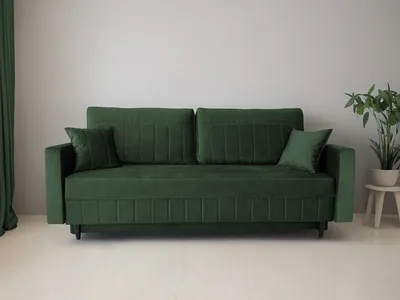 Produktbild von Modernes Schlafsofa LIVIO Sofa Farbwahl Couch Sitzgarnitur (Dunkelgrün: KRONOS 14)