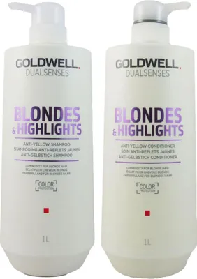 Produktbild von Goldwell Blondes & Highlights 1000 ml Shampoo & 1000 ml Conditioner Set