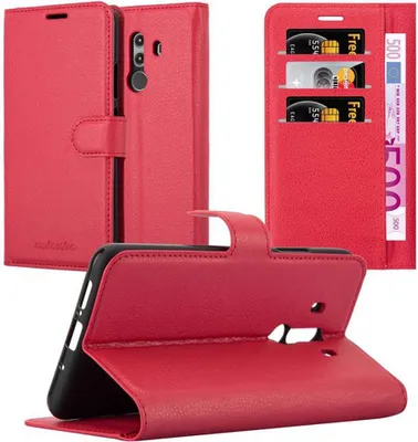 Zdjęcie produktu dla Etui ochronne Cadorabo do Huawei MATE 10 PRO w kolorze czerwonym etui na telefon komórkowy z magnetycznym zamknięciem