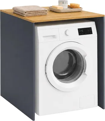 Image de Armoire à lave-linge - Étagère au-dessus de la machine à laver - Anthracite - Naturel