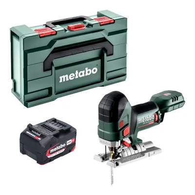 Zdjęcie produktu dla Wyrzynarka akumulatorowa Metabo STA 18 LTX 150 BL 18 V 150 mm bezszczotkowa + 1x akumulator 4,0 Ah + metabox - bez ładowarki