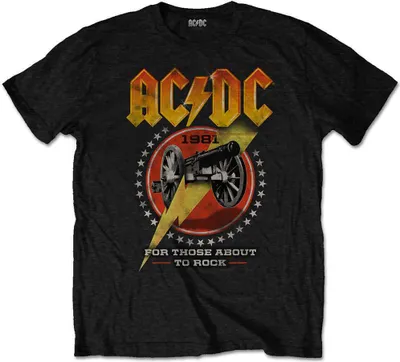 Immagine prodotto di AC/DC | Maglietta ufficiale della band | Per chi sta per fare rock 81, XX-Large, nero