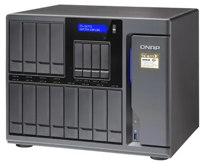 Produktbild von QNAP TS-1677X, NAS, Tower, AMD Ryzen™ 7, 1700, 64 GB, DDR4