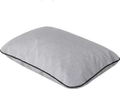 Image de Pillowprim Coussin de jardin "Jasiek" 52×33 cm - facile d'entretien & résistant aux intempéries avec fermeture éclair, gris