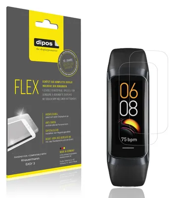 Produktbild von 2x Schutzfolie für Knauermann EASY 3 Folie, 100% Displayabdeckung, dipos Flex