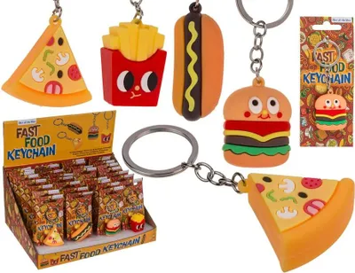 Produktbild von OOTB Metall-Schlüsselanhänger Fast Food
