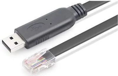 Image de Microconnect USBETHM Kabelschnittstellen-/Gender-Adapter USB A RJ45 Schwarz (ICUSBROLLOVR)