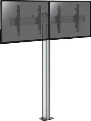 Image de Support sur pied pour 2 écrans TV 43'' - 49'' - Hauteur 175cm - A visser