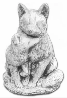 Produktbild von Garten Deko Katze Statue Skulptur Figuren Skulpturen Designer Figur Statuen 504