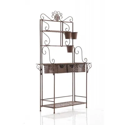 Produktbild von XL Pflanzregal Shine - antik braun