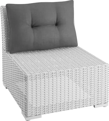 Produktbild von sunnypillow Gartenkissen Rückenkissen für Rattanmöbel UV - beständig 70x40x12 cm Anthrazit