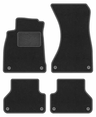 Immagine prodotto di Tappetini in moquette per Audi A4 B9 2015- (Sportback/berlina/station wagon) – set 4 pezzi, grigio grafite, su misura – Wielganizator LUX
