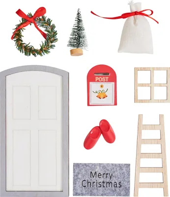 Produktbild von VBS Wichteltür-Set "Merry Christmas"