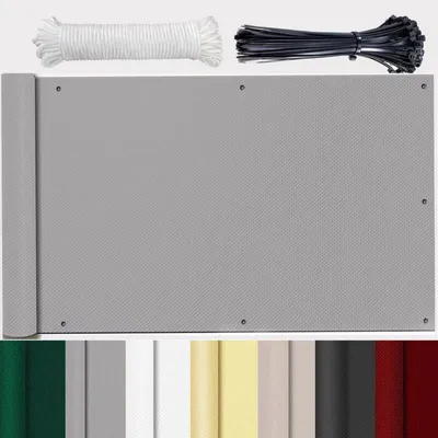 Produktbild von Solidchoice – Balkonabgrenzung, 90 cm hoch, Grau