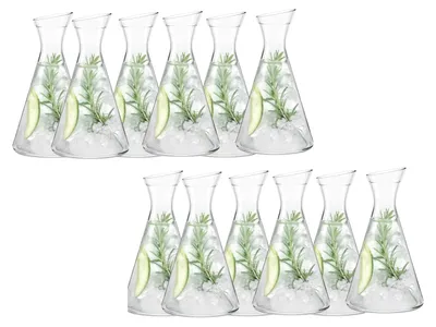 Obrázok produktu pre Karafy Pisa, objem 0,25 l, s odmerkou, balenie 12 kusov