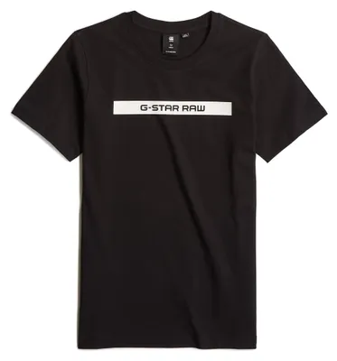 Produktbild von G-STAR Jungen T-Shirt Ss Regular, Schwarz (Dk Black D25534-01-6484), 8 Jahre