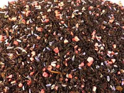 Produktbild von Himbeer Lavendel Schwarzer Tee Naturideen® 100g