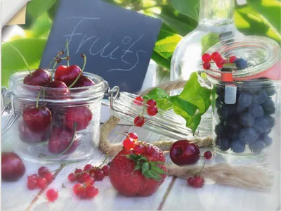 Produktbild von ARTland Wandbild, selbstklebend Frischer Früchte Sommer Größe: 80x60 cm