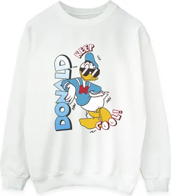 Produktbild von Disney - "Donald Duck Cool" Sweatshirt für Herren BI39383 (L) (Weiß)