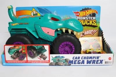 Zdjęcie produktu dla Hot Wheels Monster Trucks GYL13, Monster truck i zestaw torów, 4 lat(a), AA, Plastik, Metal, Wielobarwny