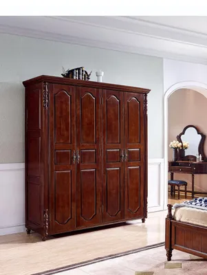 Produktbild von Kleiderschrank Schlafzimmer Holz Schrank Stil Schränke Möbel Einrichtung Barock