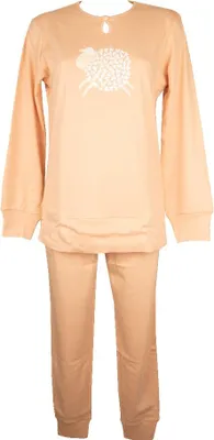 Immagine prodotto di Pigiama donna RAGNO caldo cotone interlock invernale collo serafino polsino sia alla maglia che il pantalone articolo DN94NQ, Taglia 44, Cotone 100%