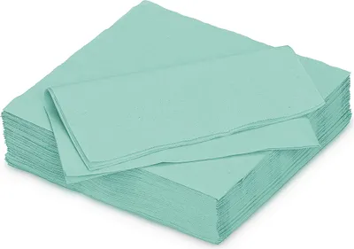 Produktbild von Servietten aus Papier 33x33cm 2-lagig 50 Stück Helltürkis