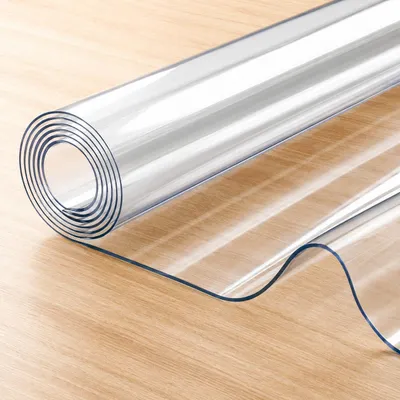 Imagen del producto de Mantel Lámina de Plástico transparente por metros Gordo Grueso | Protector de Mesa para Comedor y
