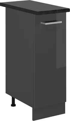 Produktbild von Apothekerschrank Vicco R-Line Anthrazit Hochglanz 30 cm , AP Anthrazit, Model 53633