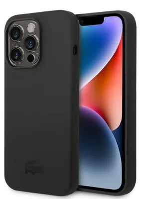 Zdjęcie produktu dla Etui Lacoste Silicone do iPhone 14 Pro czarny