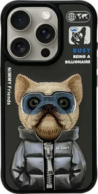 Produktbild von Nimmy Etui Iphone 15 Pro Max 6.7        Czarny/Black Cool&Cute 2.0 Dog