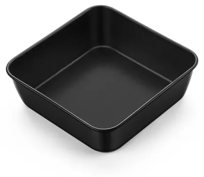 Image de Plat carré - Moule à pâtisserie en acier inoxydable - 15,9 x 15,9 x 5 cm