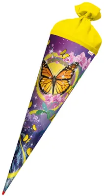 Produktbild von ROTH Schultüte "Schmetterling" rund 700 mm mit Effekt