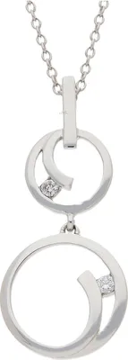 Produktbild von JuwelmaLux Anhänger 333/000 (8 Karat) Weißgold mit Zirkonia JL30-02-1441