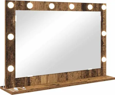 Obrázek produktu pro vidaXL Umyvadlové zrcadlo obdélníkové z regenerovaného dřeva 80 x 55 x 18 cm