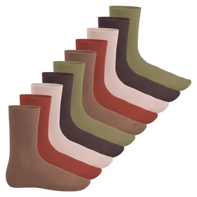 Produktbild von Footstar EVERYDAY! 10 PAAR Damen Herren Socken - Herbstfarben 35-38