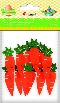 Obrázok produktu pre Titanum Plstený ornament Samolepiace mrkvy