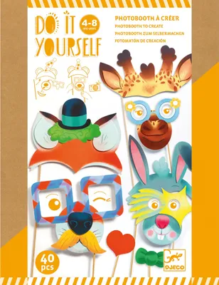 Produktbild von Kreatives DIY-Selbstbastelset für Party-Masken von Djeco