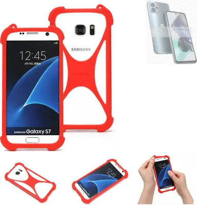 Produktbild von K-S-Trade Handy-Hülle kompatibel mit Motorola Moto G23 Schutz-Hülle Bumper Silikon Schutz Hülle Cover Case Silikoncase Silikonbumper TPU Softcase