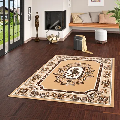 Produktbild von Orient Velours Teppich Trendline Beige, Größe:70x340 cm