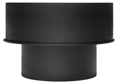 Produktbild von Raik Basic Erweiterung 150mm – 250mm schwarz gerade für Rauchrohr / Ofenrohr